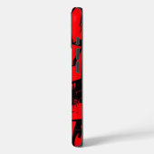 赤と黒が散乱 Case-Mate iPhoneケース (裏面 / 左)