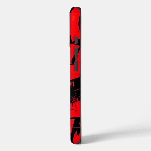 赤と黒が散乱 Case-Mate iPhoneケース (裏面 / 左)