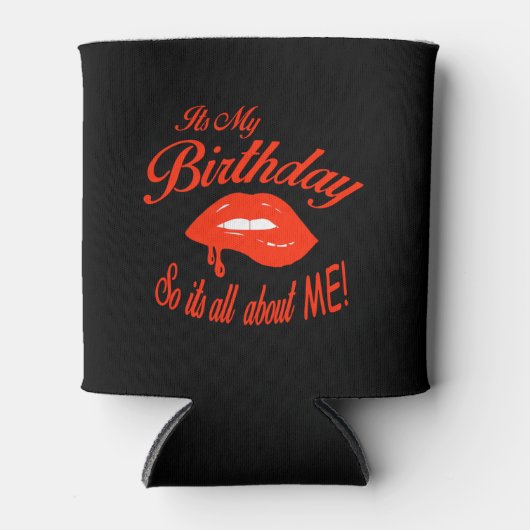 赤と黒それが私の誕生日 缶クーラー (正面)