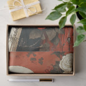 赤と黒でゴシックのスケルトンのカップルを切り離す 薄葉紙 (ギフト)