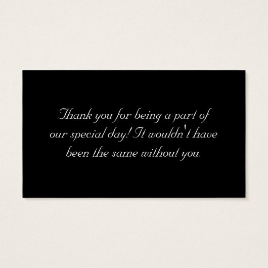 赤と黒のさくらんぼ花ズ結婚式の引き出物ラベル (裏面)