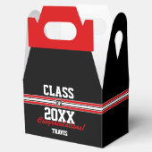 赤と黒のカスタム卒業特典ボックス フェイバーボックス (オープン)