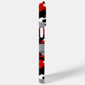 赤と黒のカモフラージュ オリジナルデザイン Case-Mate iPhoneケース (裏面 / 右)