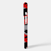赤と黒のカモフラージュ オリジナルプリント Case-Mate iPhoneケース (裏面 / 左)