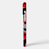 赤と黒のカモフラージュ オリジナルプリント Case-Mate iPhoneケース (裏面 / 左)