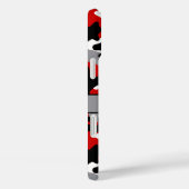 赤と黒のカモフラージュ オリジナルプリント Case-Mate iPhoneケース (裏面 / 右)