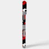 赤と黒のカモフラージュ オリジナル Case-Mate iPhoneケース (裏面 / 右)