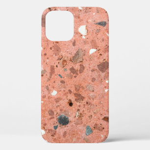 赤と黒のカラフル小さな砂利岩ペベルサ iPhone 12ケース