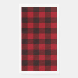 赤と黒のカントリーバッファローのプレイド