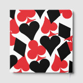 赤と黒のカードがラスベガスに似合結婚う ゲストブック (裏面)