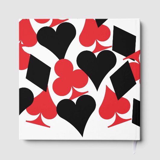 赤と黒のカードがラスベガスに似合結婚う ゲストブック (裏面)