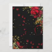 赤と黒のキンチェの招待状 招待状 (裏面)