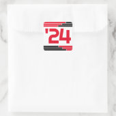 赤と黒のクラス'24卒業 スクエアシール (バッグ)