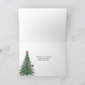 赤と黒のクリスマスライト カード (内部)