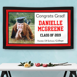 赤と黒のグラッドワンフォト 横断幕