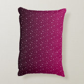 赤と黒のグラデーションの白い水玉模様。 アクセントクッション (裏面(縦))