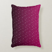 赤と黒のグラデーションの白い水玉模様。 アクセントクッション (正面(垂直))