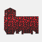 赤と黒のグラデーションサークル フェイバーボックス (折り畳みなし)