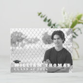 赤と黒のグラード招待状、マット5" x 7"カード 招待状 (スタンド正面)