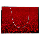 赤と黒のグリッターグラデーション ラージペーパーバッグ (裏面)