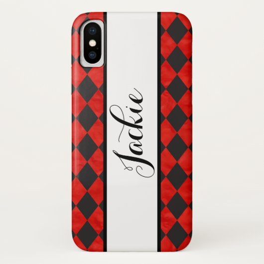 赤と黒のケースメイトiPhoneケース Case-Mate iPhoneケース (裏面)