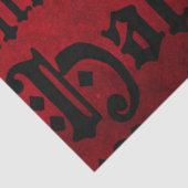 赤と黒のゴシックグランジ体 薄葉紙 (詳細)