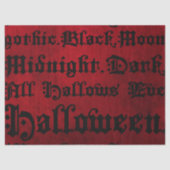 赤と黒のゴシックグランジ体 薄葉紙 (正面)