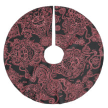 赤と黒のゴシックスカルツリースカート