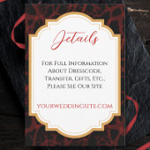 赤と黒のゴシック結婚色 エンクロージャーカード