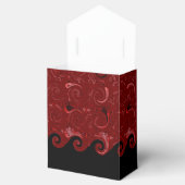 赤と黒のサテンカーツテントフェイスボックス フェイバーボックス (オープン)