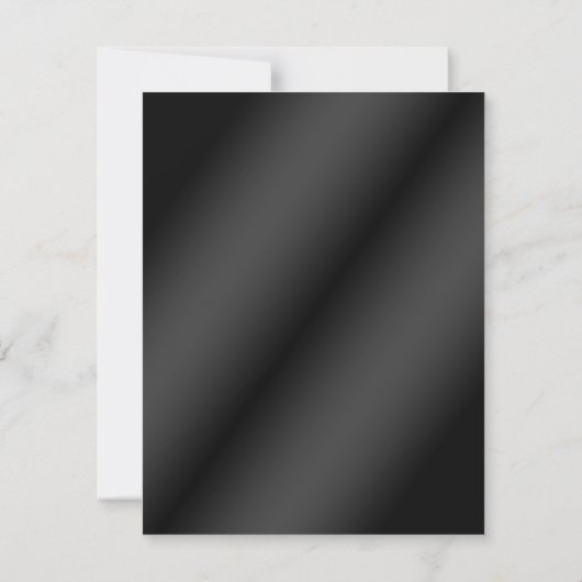 赤と黒のサテンプリーツとハート返信カード 出欠カード (裏面)