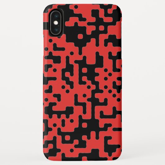 赤と黒のシックなパタカッコいいーン Case-Mate iPhoneケース (裏面)