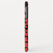 赤と黒のシックなパタカッコいいーン Case-Mate iPhoneケース (裏面/左)