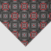 赤と黒のジオメトリパターン 薄葉紙 (詳細)