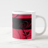 赤と黒のジャンボマグカップ ジャンボコーヒーマグカップ (右)