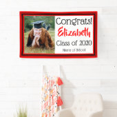 赤と黒のスクールカラー写真 横断幕 (インサイチュ)