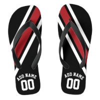 赤と黒のストライプに名前と番号