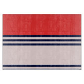 赤と黒のストライプ カッティングボード (正面)