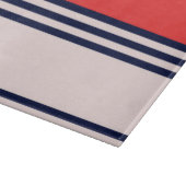 赤と黒のストライプ カッティングボード (角)