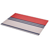 赤と黒のストライプ カッティングボード (角)