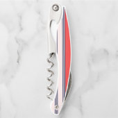 赤と黒のストライプ ソムリエナイフ (正面)