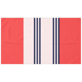 赤と黒のストライプ テーブルクロス (正面(横))