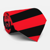 赤と黒のストライプ ネクタイ (ロール)