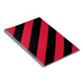 赤と黒のストライプ ノートブック (右側)