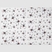 赤と黒のスパイダーパターン 薄葉紙 (正面)