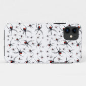 赤と黒のスパイダーパターン Case-Mate iPhoneケース (裏面(横))