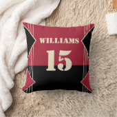 赤と黒のスポーツインスパイア装飾用クッション クッション (ブランケット)
