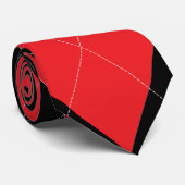 赤と黒のタイアーガイルプ ネクタイ (ロール)