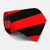 赤と黒のタイストライプのプ ネクタイ (ロール)