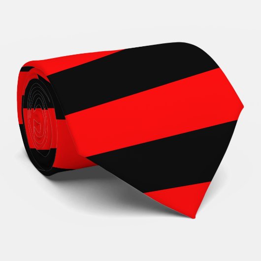 赤と黒のタイストライプのプ ネクタイ (ロール)